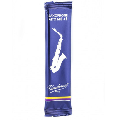 Vandoren Paris Alto Saxophone Traditional Reed Loose Pack Each - 1.0/ 1.5/ 2.0/ 2.5/ 3.0/ 3.5/ 4.0/ 4.5/ 5.0 (Alto Sax)