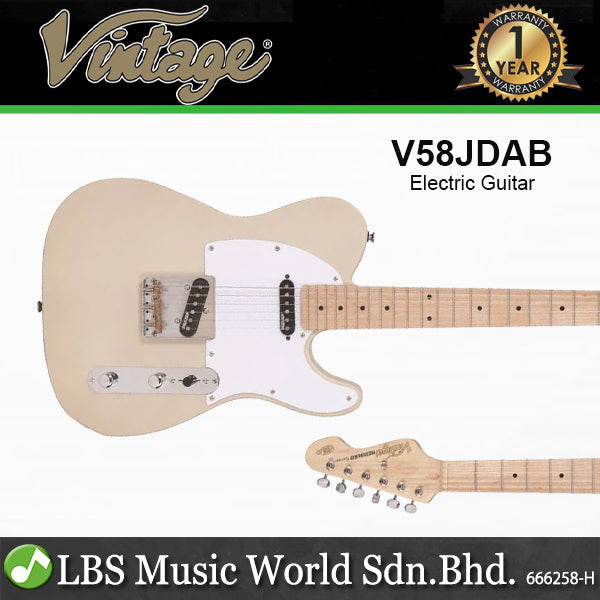 Vintage V58 Jerry Donahue ReIssued Alder Body with SS Pickups Electric Guitar Ash Blonde (V 58)