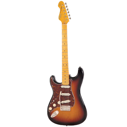Vintage LV6MSSB Reissued Left Handed Alder Body with SSS Pickups Electric Guitar Sunburst (LV6M SSB)