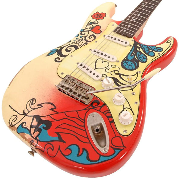 Vintage V6MRHDX Thomas Blug Signature SSS Pickup Electric Guitar Summer of Love (V6 MRHDX)