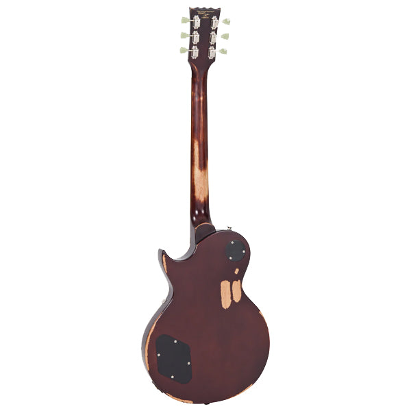 Vintage Icon Series V100MRTSB Tobacco Sunburst Mahogany Body Wilkinson HH Pickup Electric Guitar (V100 MRTSB)