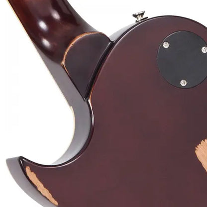 Vintage Icon Series V100MRTSB Tobacco Sunburst Mahogany Body Wilkinson HH Pickup Electric Guitar (V100 MRTSB)