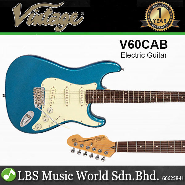 Vintage V60 Coaster Series Paulownia Body SSS Pickup Electric Guitar (V60)