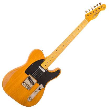 Vintage V52MRBS ICON Telecaster Electric Guitar SS Pickup - Distressed Butterscotch (V52 MRBS)