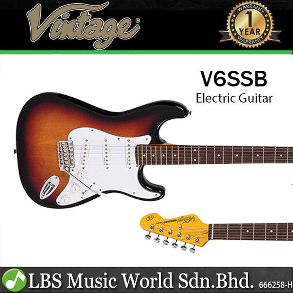 Vintage Reissued Series V6SSB Electric Guitar Sunset Sunburst (V6)