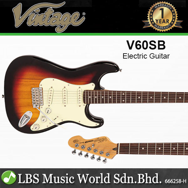 Vintage V60 Coaster Series Paulownia Body SSS Pickup Electric Guitar (V60)