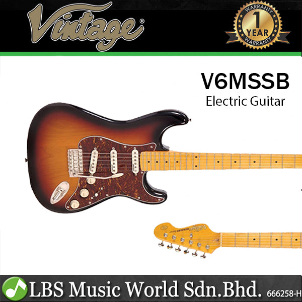 Vintage Reissue Series V6MSSB Electric Guitar Brown Sunburst (V6M)