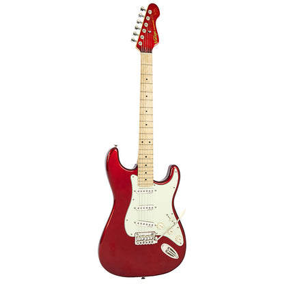 Vintage V6JVCAR John Verity Signature Electric Guitar Candy Apple Red (V6JV)
