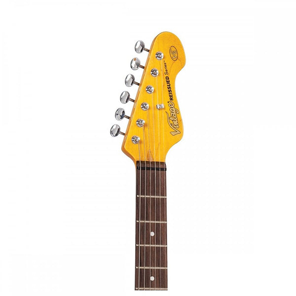Vintage V6LB Reissued Series American Alder Body SSS Pickup Electric Guitar Laguna Blue (V6 LB)