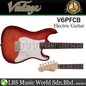 Vintage V6PFCB Reissued Series Alder Body P90 Pickup Electric Guitar Flamed Cherry Burst (V6 PFCB)