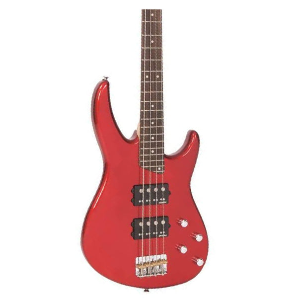 Vintage V90CAR Reissued Series Basswood Body Bolt On Neck Electric Bass Guitar Candy (V90 CAR) Apple Red