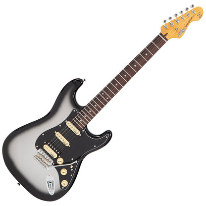 Vintage V6HSVB 25th Anniversary Series Electric Guitar Silver Burst (V6H)