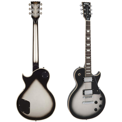 Vintage V100SVB 25th Anniversary Series Electric Guitar Silver Burst (V100)