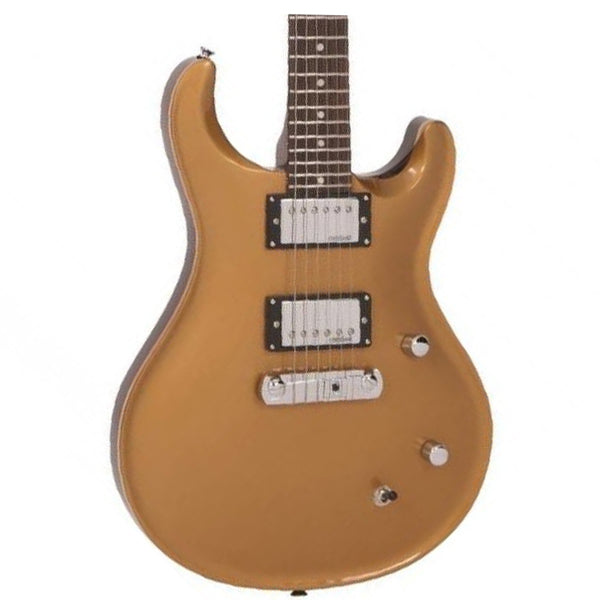 Vintage VRS130GT Rock Series Mahagony Body HH Pickup Electric Guitar Gold Top (VRS 130GT)