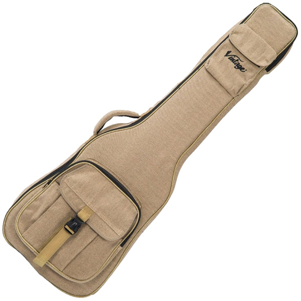 Vintage Guitar Carry Gig Bag with Logo - Soft Case for Electric, Bass and Acoustic