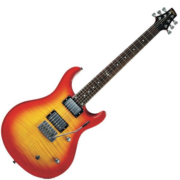 Vintage VRS150HB Rock Series Mahagony Body Neck Thru HH Pickup 24-Fret Double-Cutaway Electric Guitar Honeyburst (VRS 150HB)