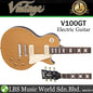 Vintage V100GT Reissued Series Mahagony Body HH Pickup Electric Guitar Gold Top (V100 GT)