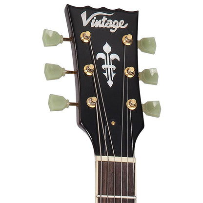 Vintage V100TSB Reissued Series Mahagony Body HH Pickup Electric Guitar Tobacco Sunburst (V100 TSB)