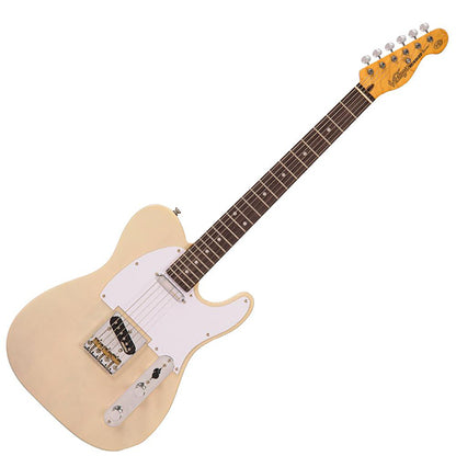Vintage V62AB Reissued Series Eastern Poplar Body Single Cut SS Pickup Electric Guitar Ash Blonde (V62 AB)