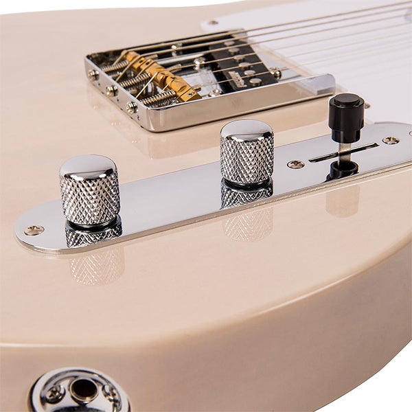 Vintage V62AB Reissued Series Eastern Poplar Body Single Cut SS Pickup Electric Guitar Ash Blonde (V62 AB)