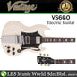 Vintage VS6GO Graham Oliver Signature Series Mahogany Body HH Pickup Electric Guitar White (VS6 GO)