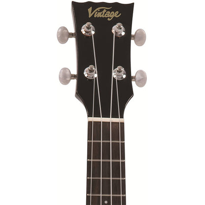 Vintage VUKE1 Eastern Poplar Body Soprano Size Piezo Pickup Electric Ukulele Hawaii Guitar Tobacco Sunburst (VUKE 1)