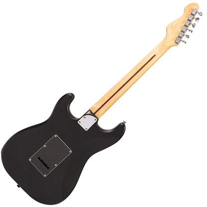 Vintage V6HMBB Reissued Series American Alder Body HSS Pickup Electric Guitar Boulevard Black (V6 HMBB)