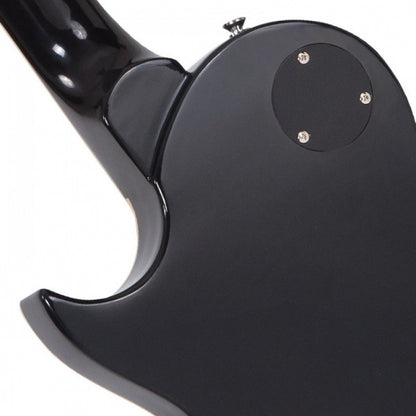 Vintage V100BLK Reissued Series Mahagony Body HH Pickup Electric Guitar Gloss Black (V100 BLK)