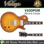 Vintage V100PGM Reissued Series Mahagony Body HH Pickup Electric Guitar Lemon Drop (V100 PGM)