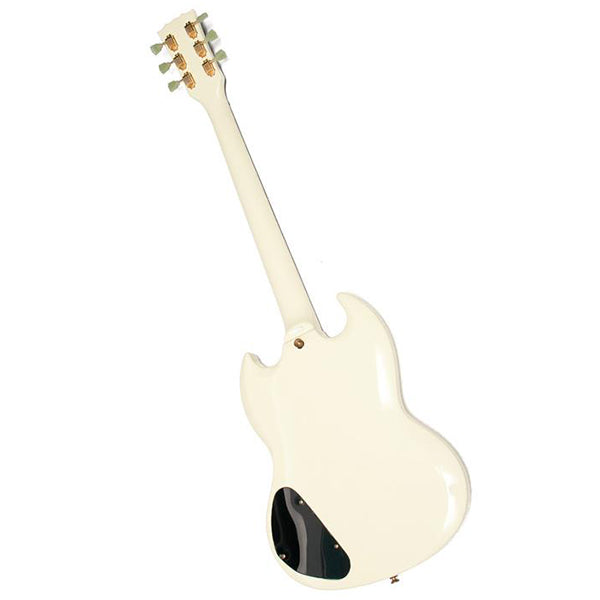 Vintage VS6VW Reissued Series Mahogany Body Double Cutaway HH Pickup Electric Guitar Vintage White (VS6 VW)