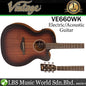 Vintage VE660WK 40 Inch Orchestra Mahogany Body Statesboro Electro Acoustic Guitar Whisky Sour (VE 660WK)