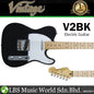 Vintage V2BK Telecaster Electric Guitar with Wilkinson Pickup (V2 BK)