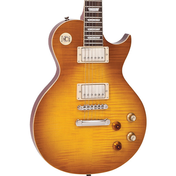 Vintage V100PGM Reissued Series Mahagony Body HH Pickup Electric Guitar Lemon Drop (V100 PGM)