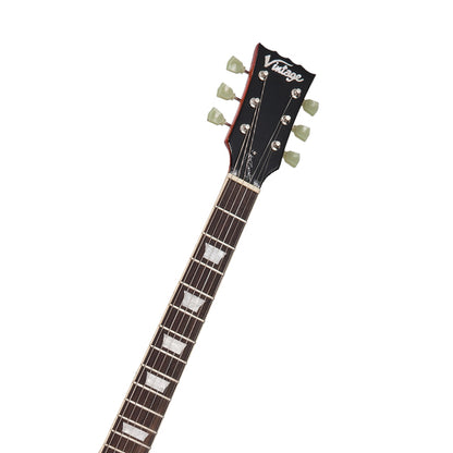 Vintage V100PGM Reissued Series Mahagony Body HH Pickup Electric Guitar Lemon Drop (V100 PGM)