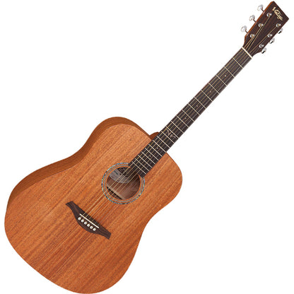 Vintage V501MH Dreadnought Solid Sitka Spruce Top Acoustic Guitar Satin Mahogany (V501 MH)
