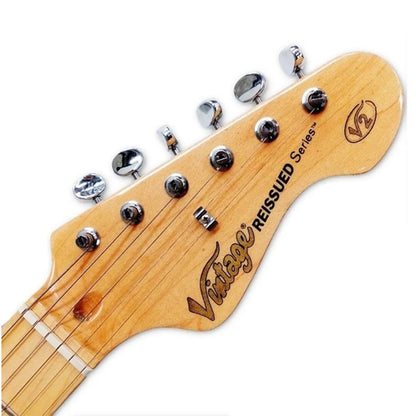Vintage V2BK Telecaster Electric Guitar with Wilkinson Pickup (V2 BK)