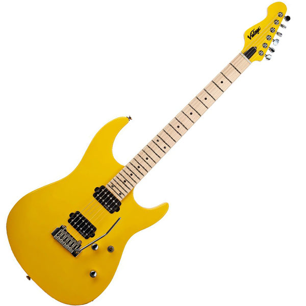 Vintage V6M24DY Reissued American Alder Body HH Pickup Electric Guitar Daytona Yellow (V6M 24DY)