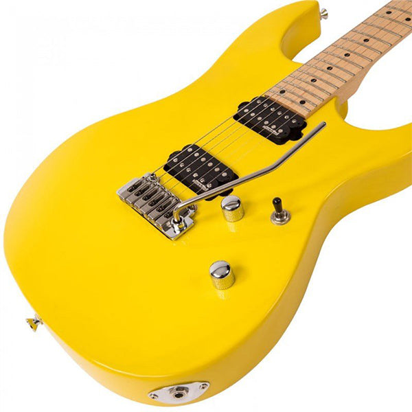 Vintage V6M24DY Reissued American Alder Body HH Pickup Electric Guitar Daytona Yellow (V6M 24DY)