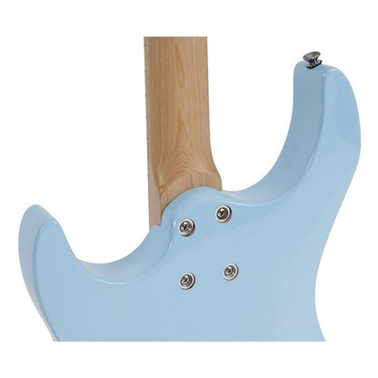 Vintage V6M24LB Reissued American Alder Body HH Pickup Electric Guitar Laguna Blue (V6M 24LB)