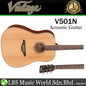 Vintage V501N Dreadnought Solid Sitka Spruce Top Acoustic Guitar Satin Natural (V501 N)