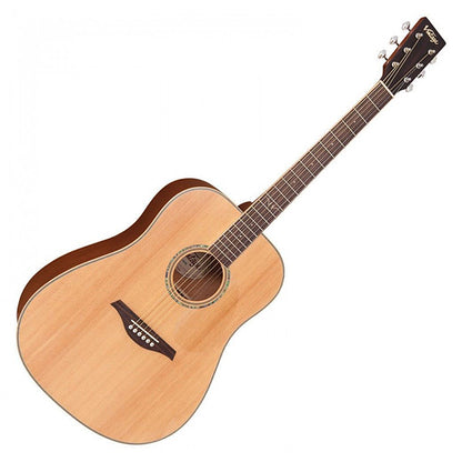 Vintage V501N Dreadnought Solid Sitka Spruce Top Acoustic Guitar Satin Natural (V501 N)