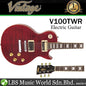 Vintage V100TWR Reissued Series Mahagony Body HH Pickup Electric Guitar Transparent Wine Red (V100 TWR)
