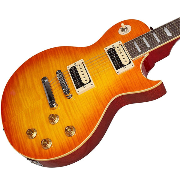 Vintage V100HB Reissued Series Mahagony Body HH Pickup Electric Guitar Honeyburst (V100 HB)