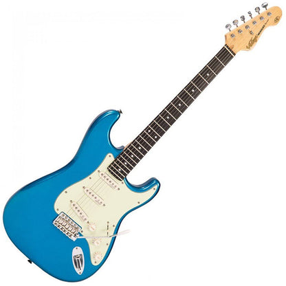 Vintage V6CAB Reissued American Alder Body SSS Pickup Electric Guitar Candy Apple Blue (V6 CAB)