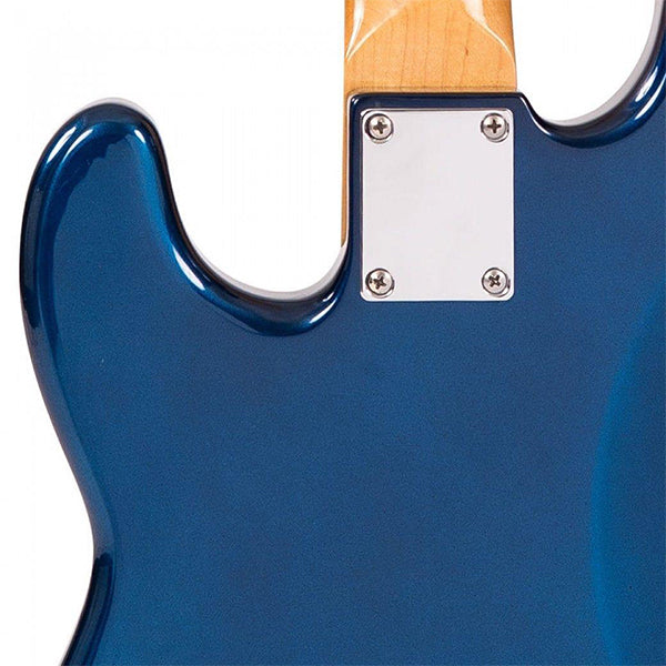 Vintage V4BBL Reissued Bolt On Alder Body 4-String Bass Guitar Basses Bayview Blue (V4 BBL)