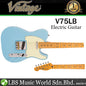 Vintage V75LB Reissued American Alder Body SS Pickup Electric Guitar Laguna Blue (V75 LB)