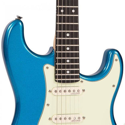 Vintage V6CAB Reissued American Alder Body SSS Pickup Electric Guitar Candy Apple Blue (V6 CAB)