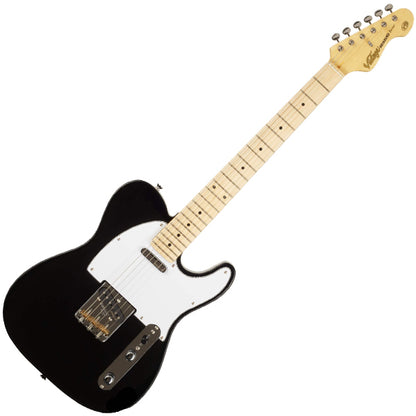 Vintage V75BK Reissued American Alder Body SS Pickup Electric Guitar Black (V75 BK)