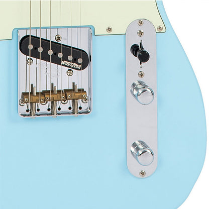 Vintage V75LB Reissued American Alder Body SS Pickup Electric Guitar Laguna Blue (V75 LB)