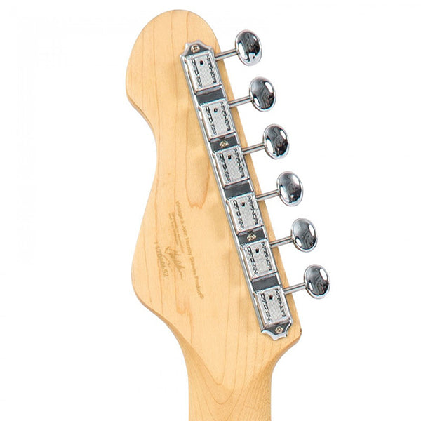 Vintage V75BK Reissued American Alder Body SS Pickup Electric Guitar Black (V75 BK)